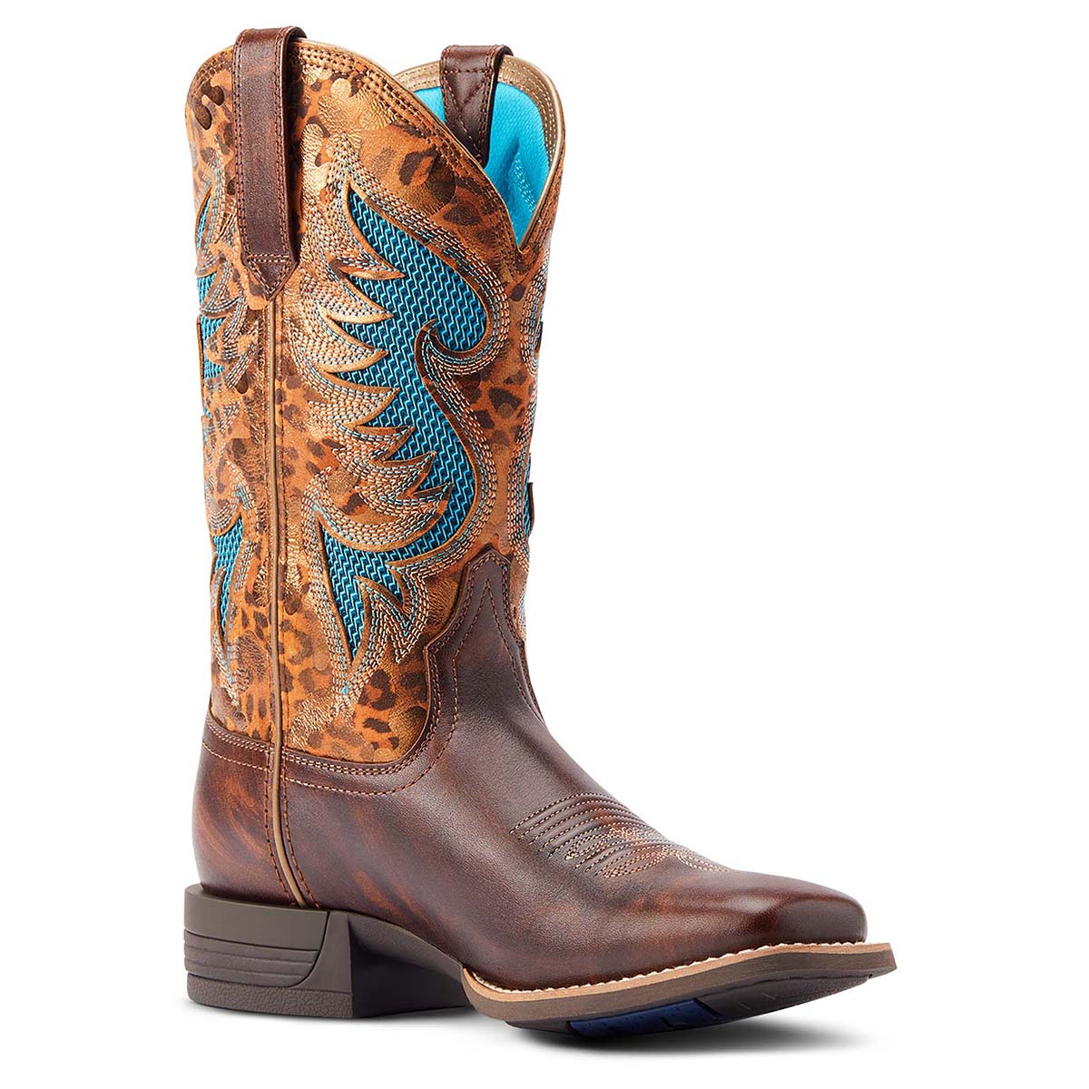 ARIAT Sienna Venttek Stivali Western Donna, Pelle Pieno Fiore Con Inserti In Rete, Suola Flessibile, Tecnologia ATS