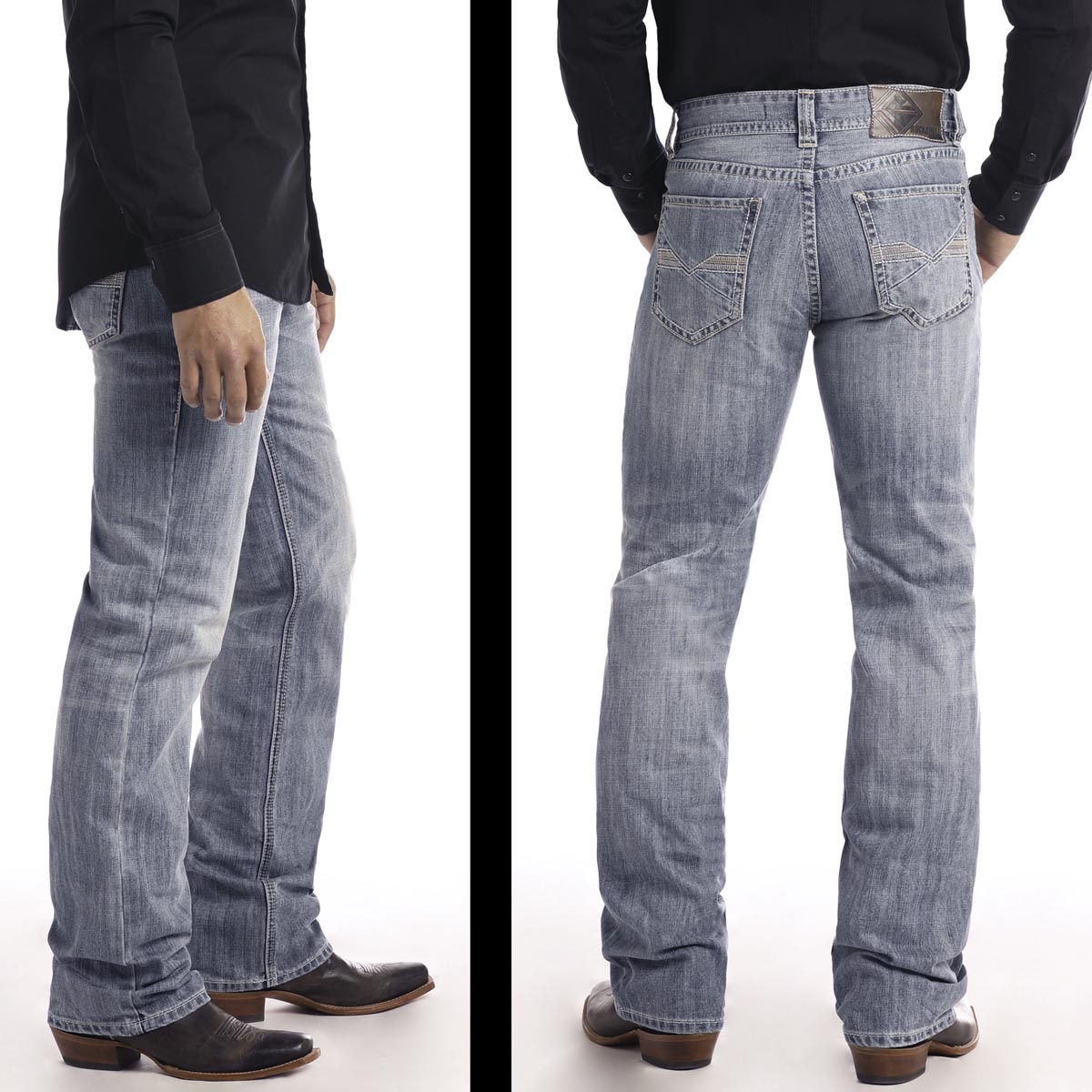 Rock Roll Cowboy Double Barrel Straight Leg Jeans